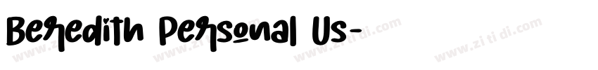 Beredith Personal Us字体转换